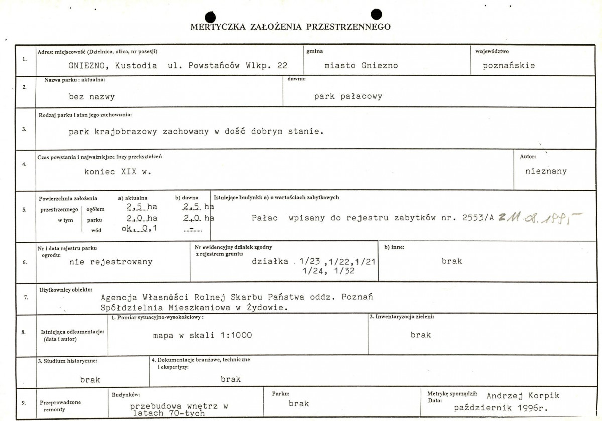 Ewidencja parkowa, skan nr 6