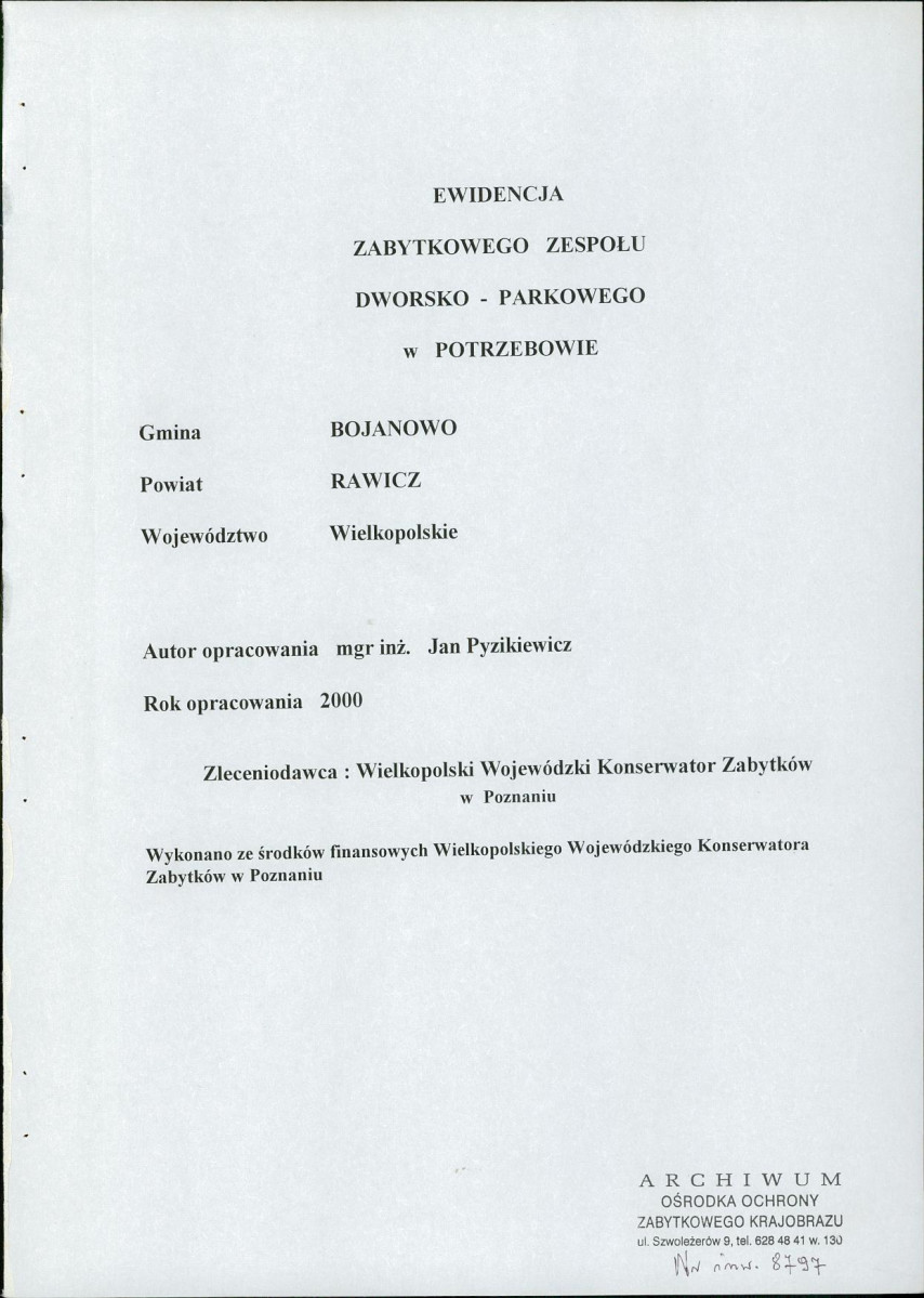 EP - Ewidencja parkowa, skan nr 2