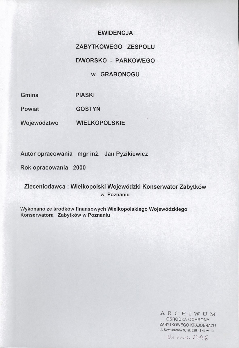 EP - Ewidencja parkowa, skan nr 2