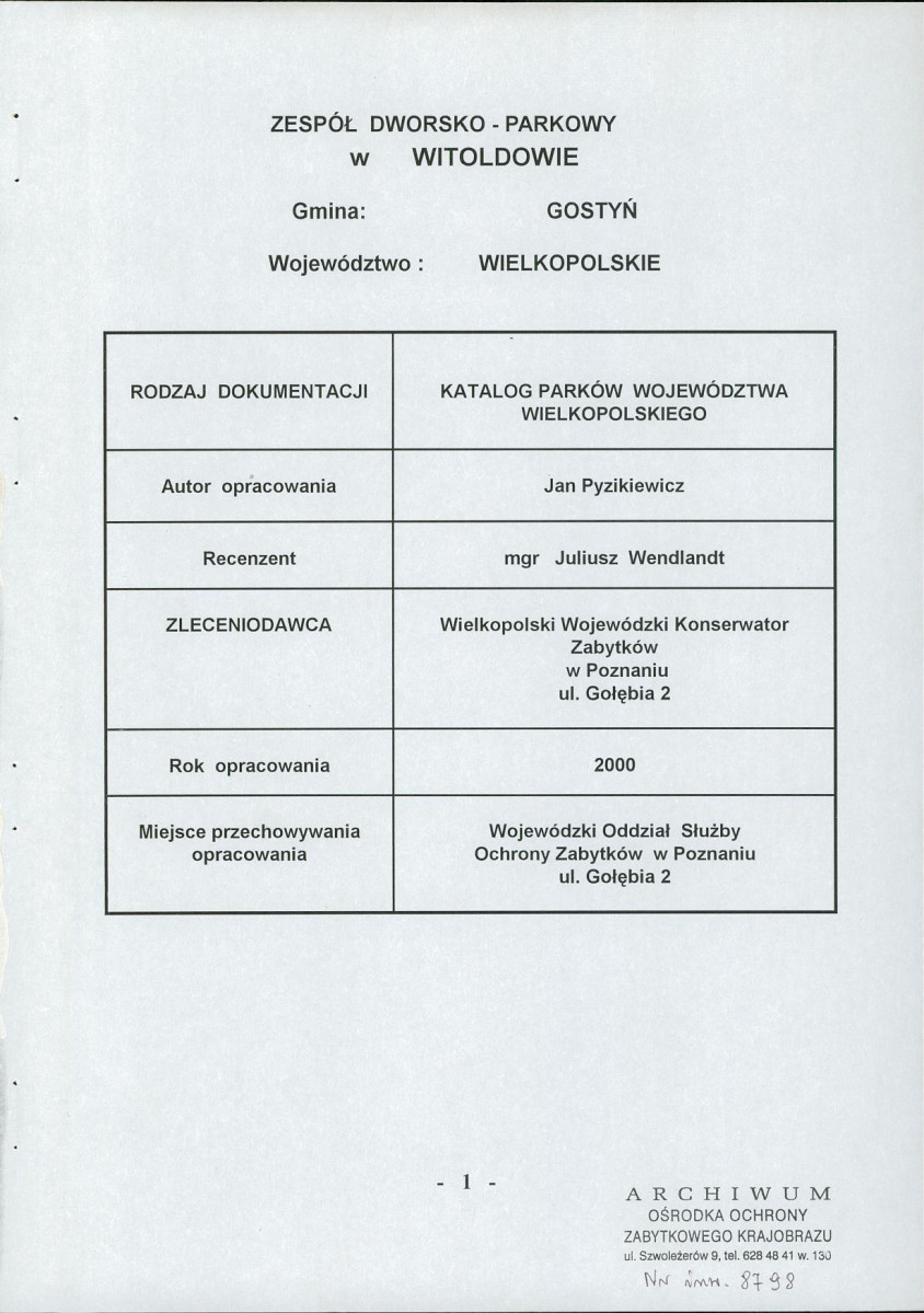EP - Ewidencja parkowa, skan nr 2