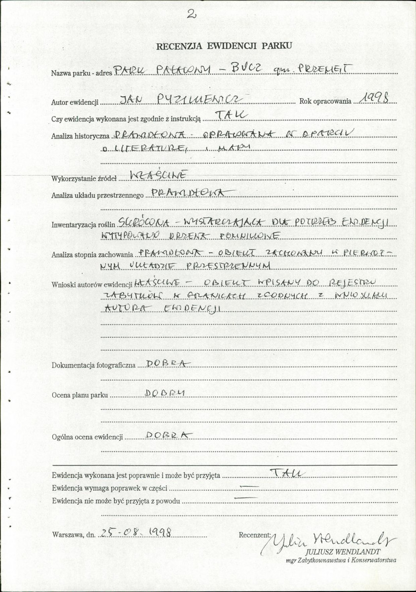 Ewidencja parkowa, skan nr 7