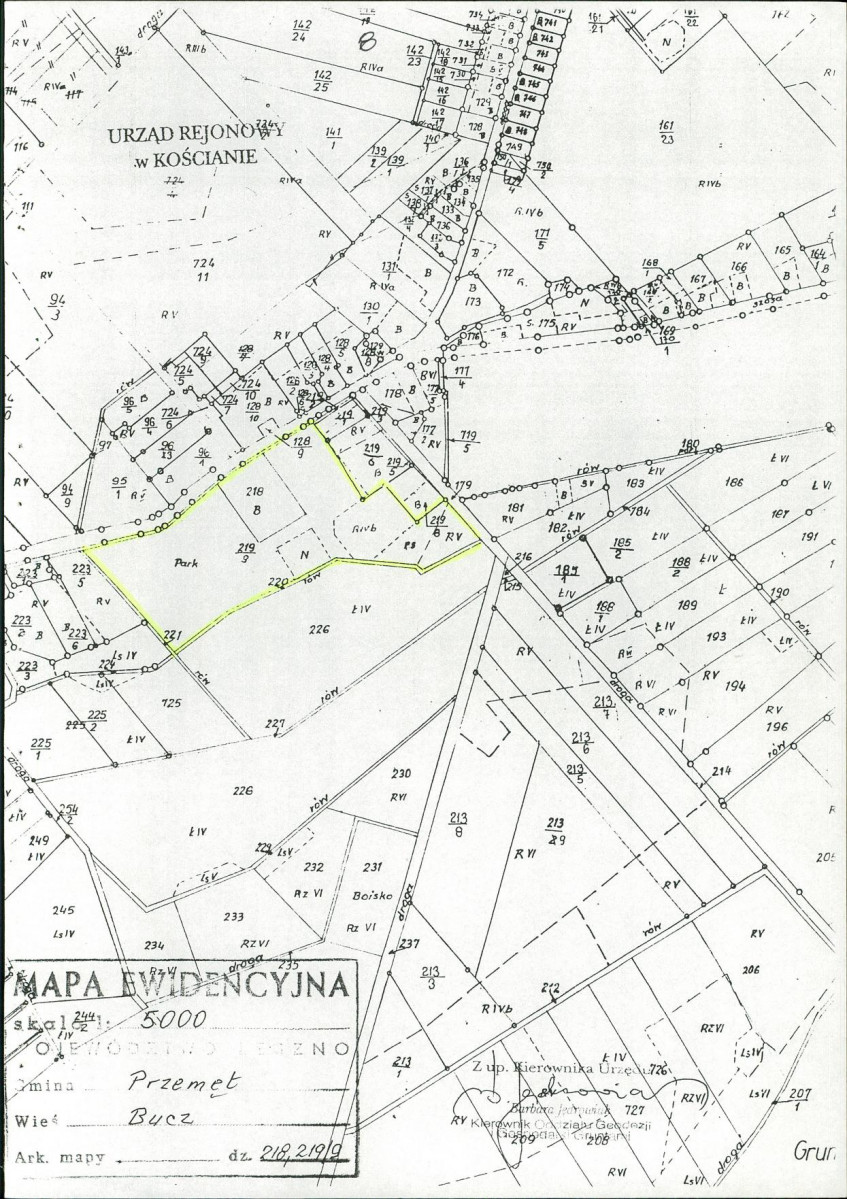 Ewidencja parkowa, skan nr 13