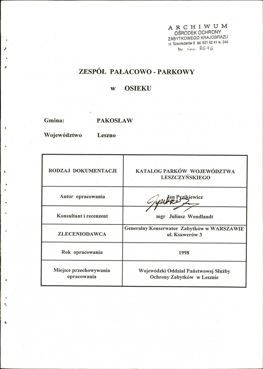 EP - Ewidencja parkowa, skan nr 4