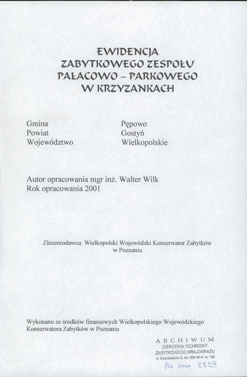 EP - Ewidencja parkowa, skan nr 3