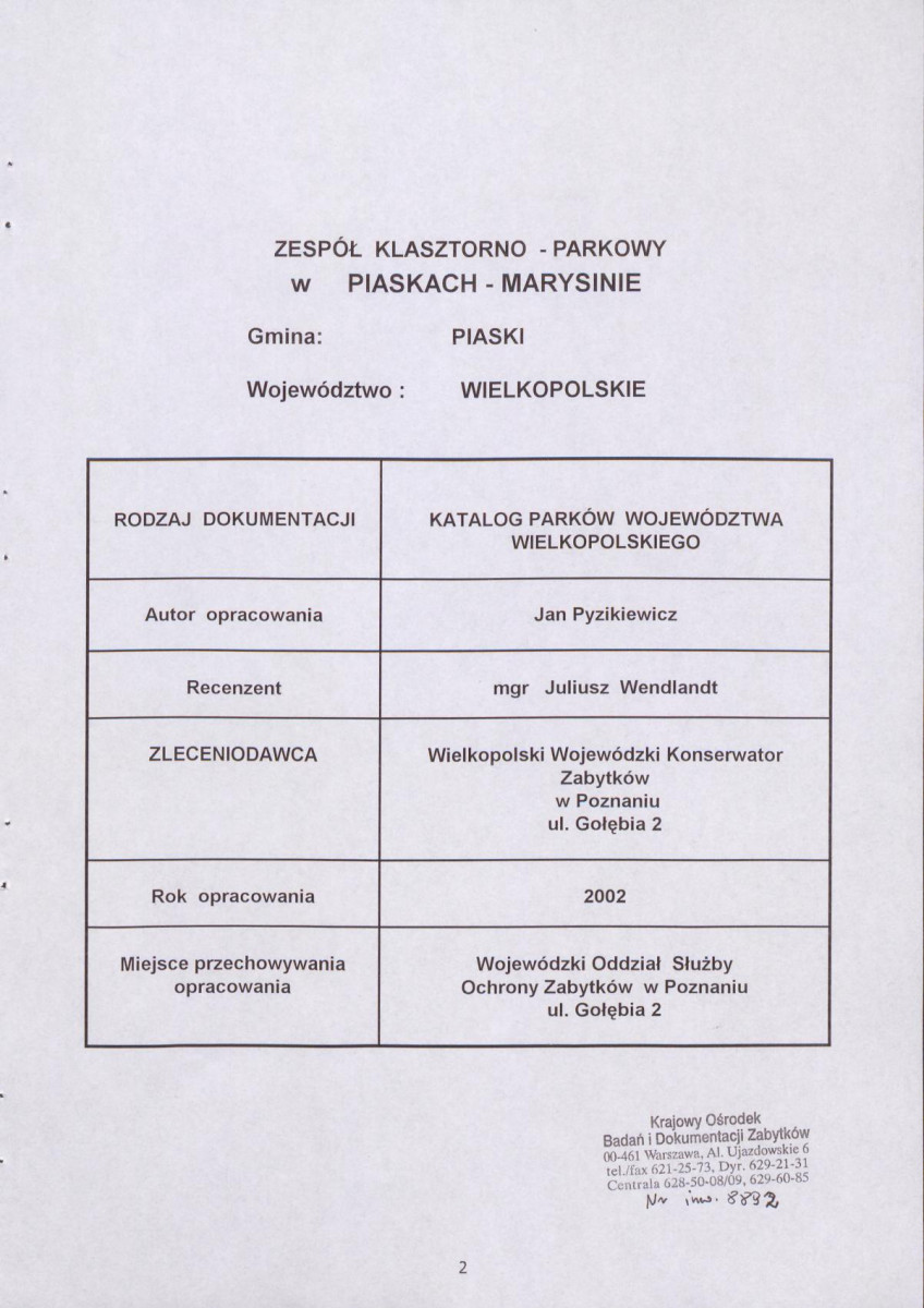 EP - Ewidencja parkowa, skan nr 3