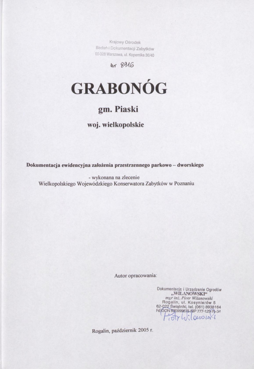 EP - Ewidencja parkowa, skan nr 2