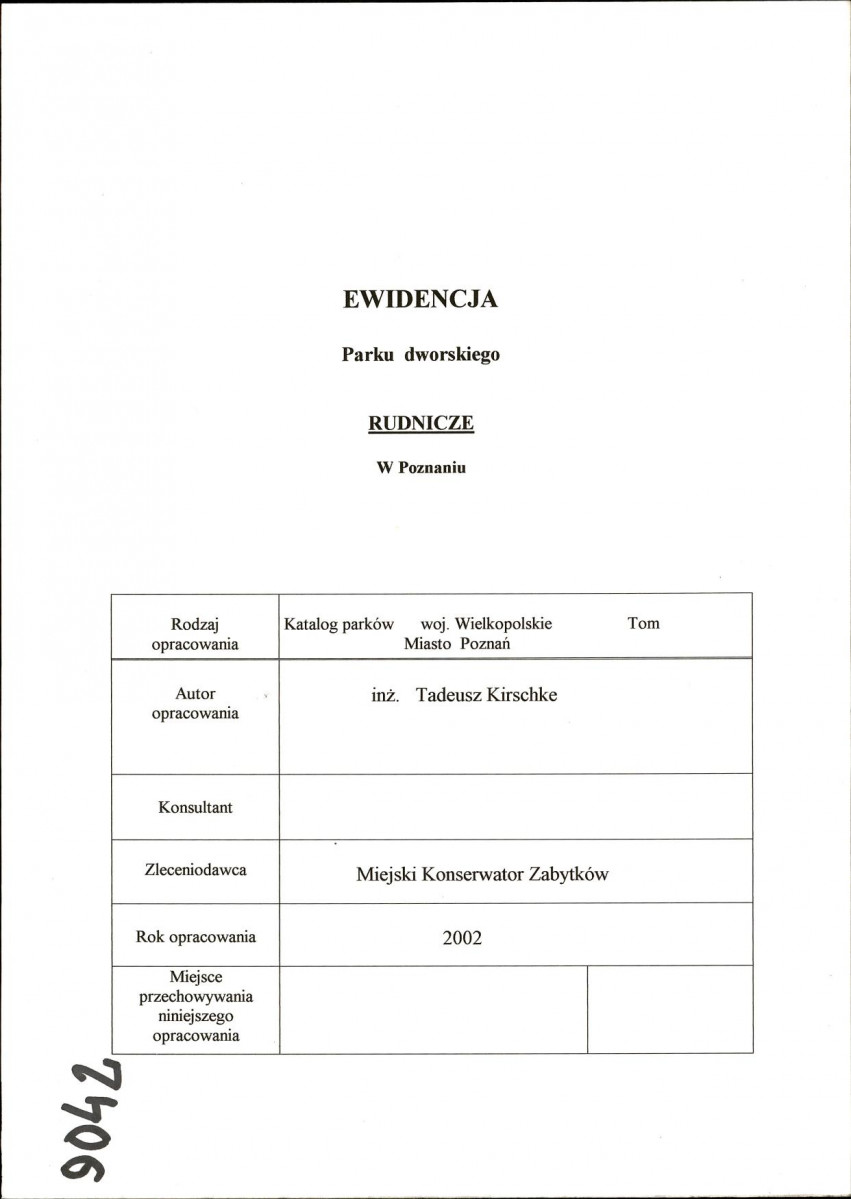 EP - Ewidencja parkowa, skan nr 1