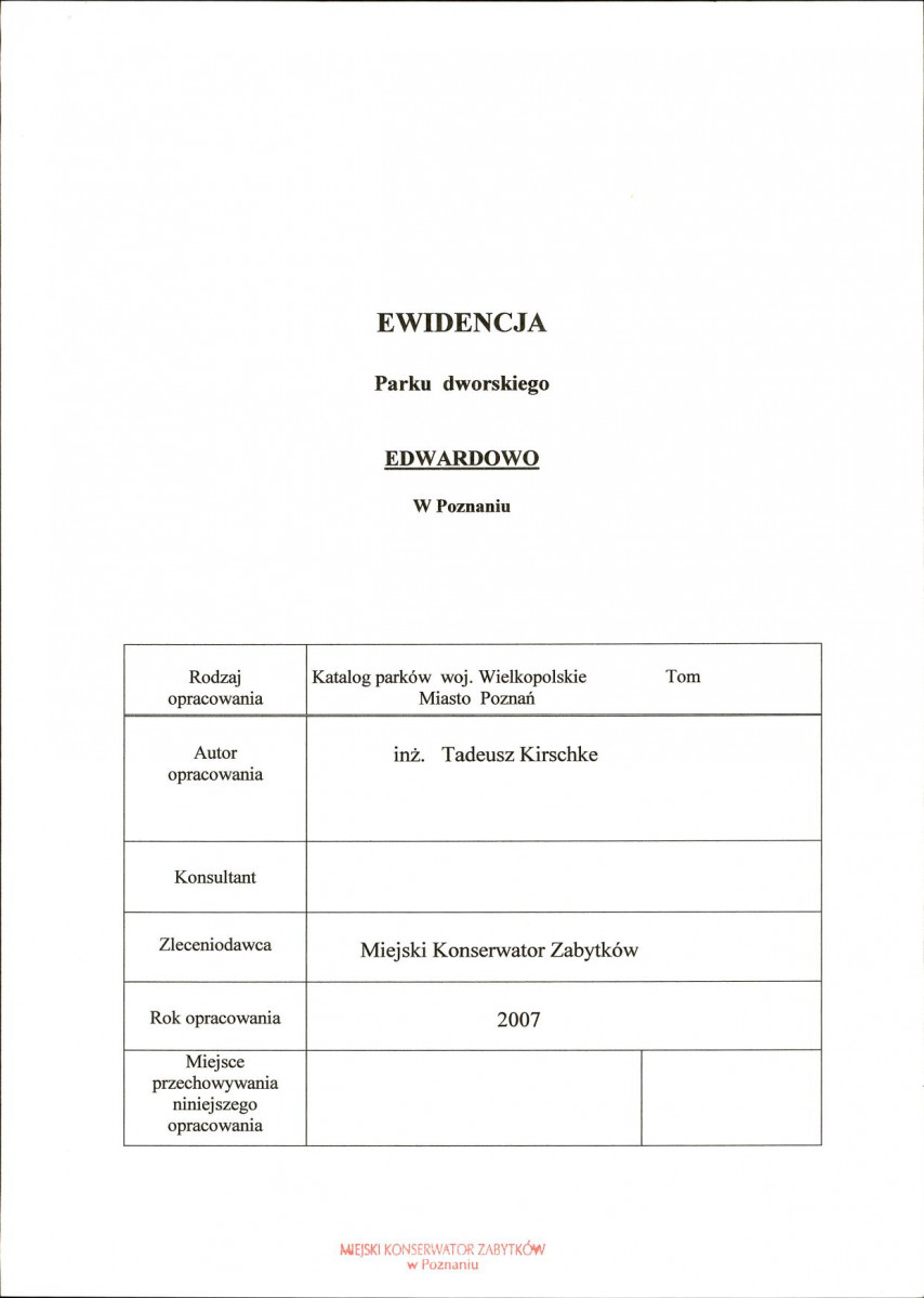 Ewidencja parkowa, skan nr 2