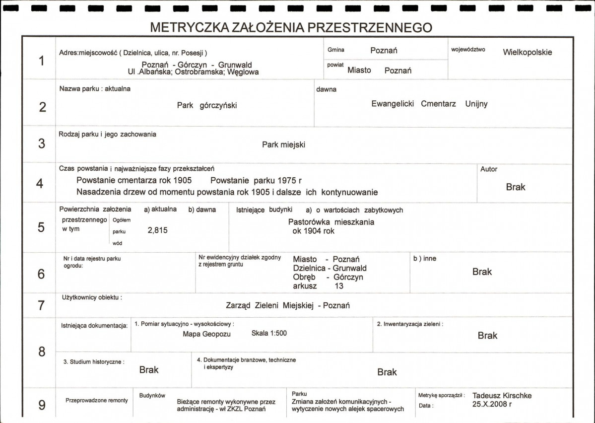 Ewidencja parkowa, skan nr 4
