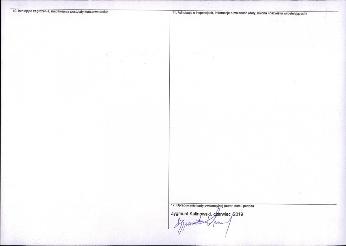 Karta obiektu niewpisanego do rejestru, skan nr 2