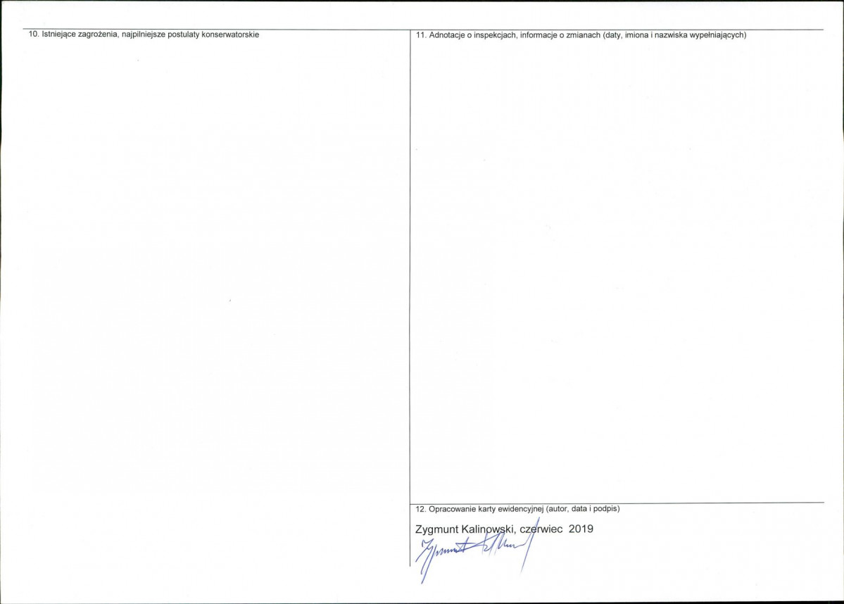 Karta obiektu niewpisanego do rejestru, skan nr 2