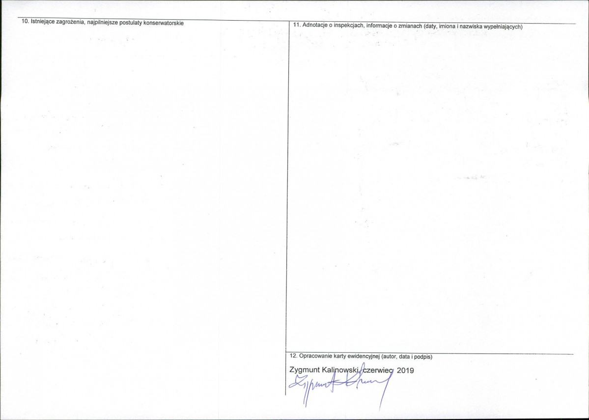 Karta obiektu niewpisanego do rejestru, skan nr 2
