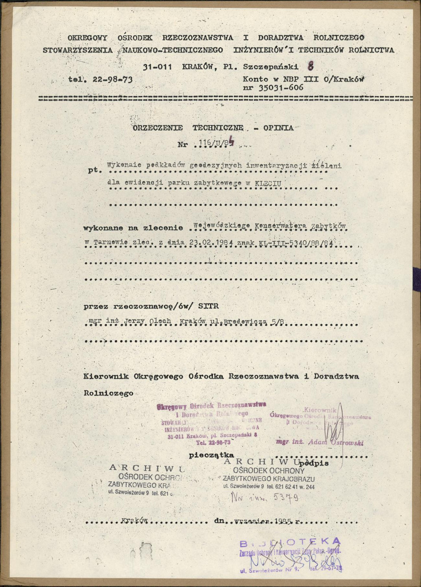 Ewidencja parkowa, skan nr 60