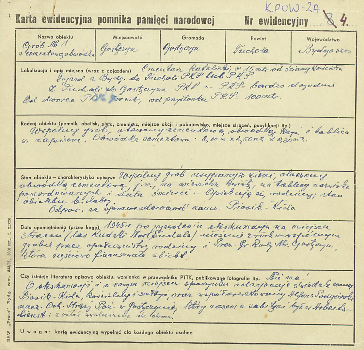 karta ewidencyjna, skan nr 1