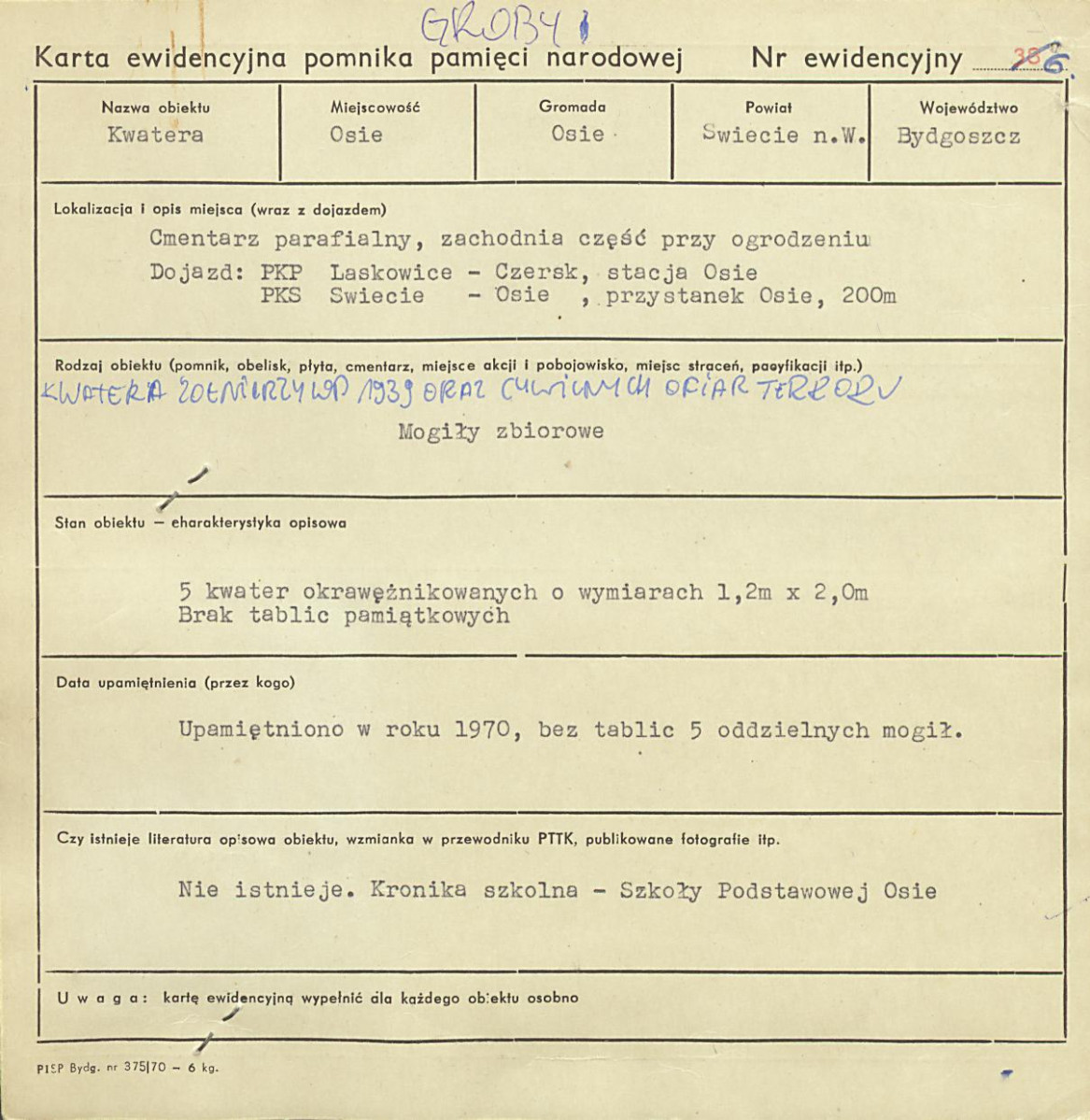 karta ewidencyjna, skan nr 1