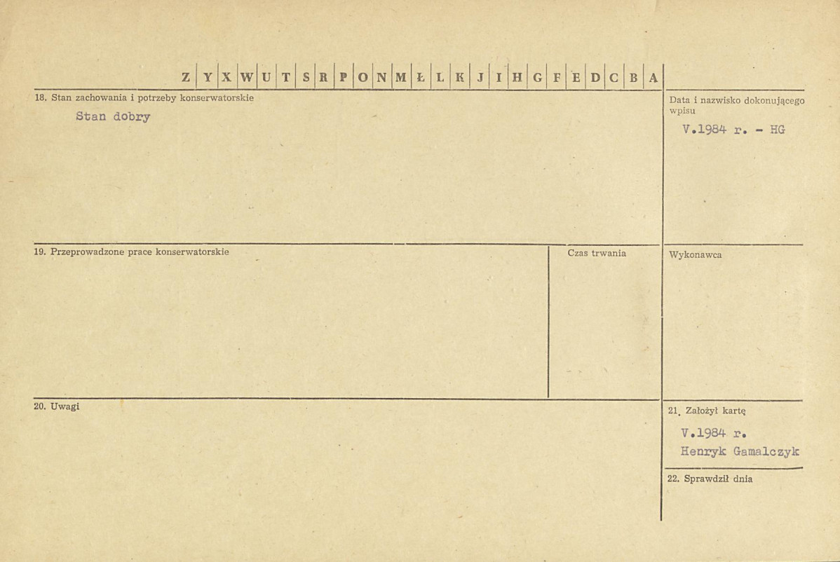 karta ewidencyjna, skan nr 2