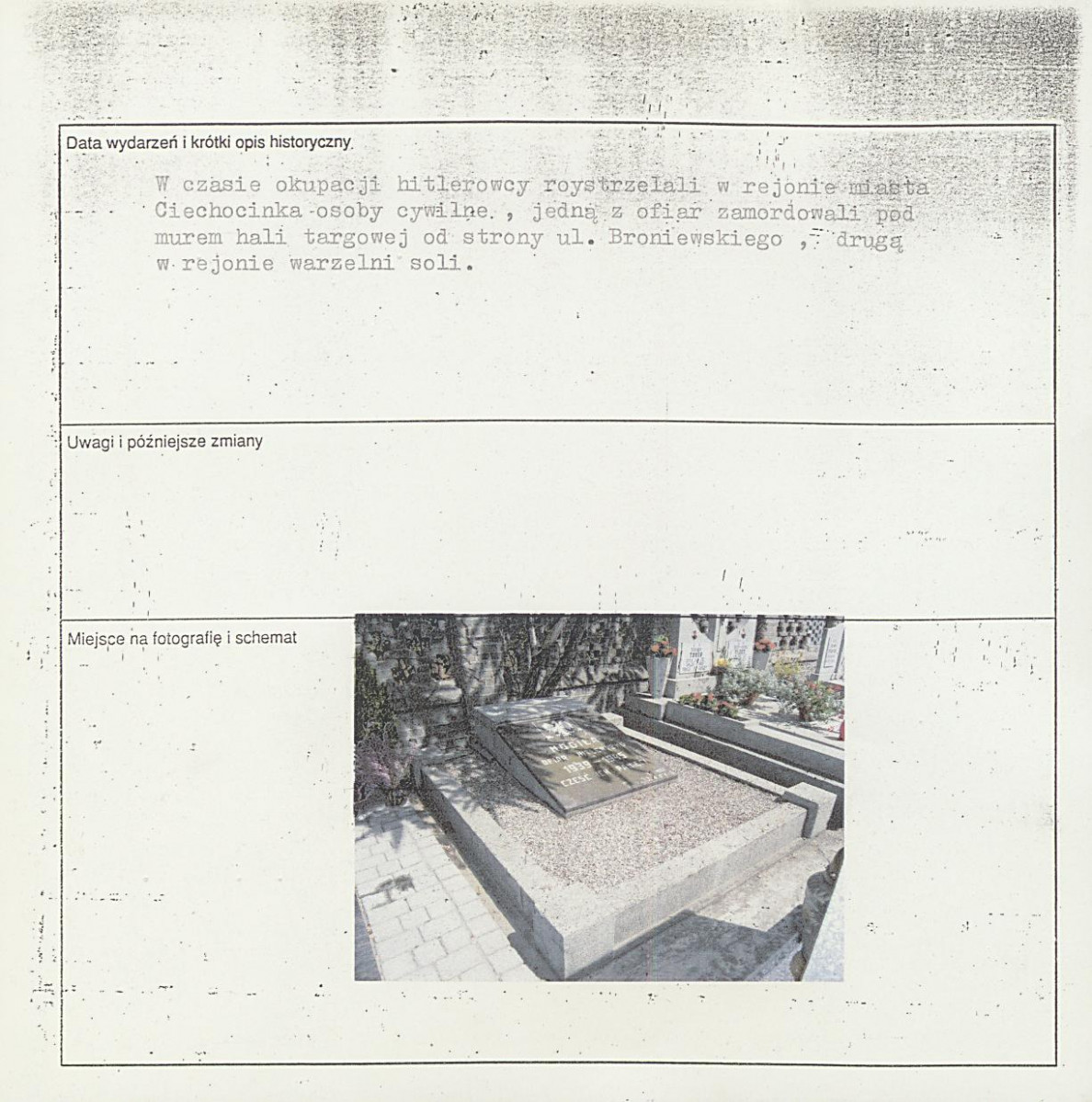 karta ewidencyjna, skan nr 2