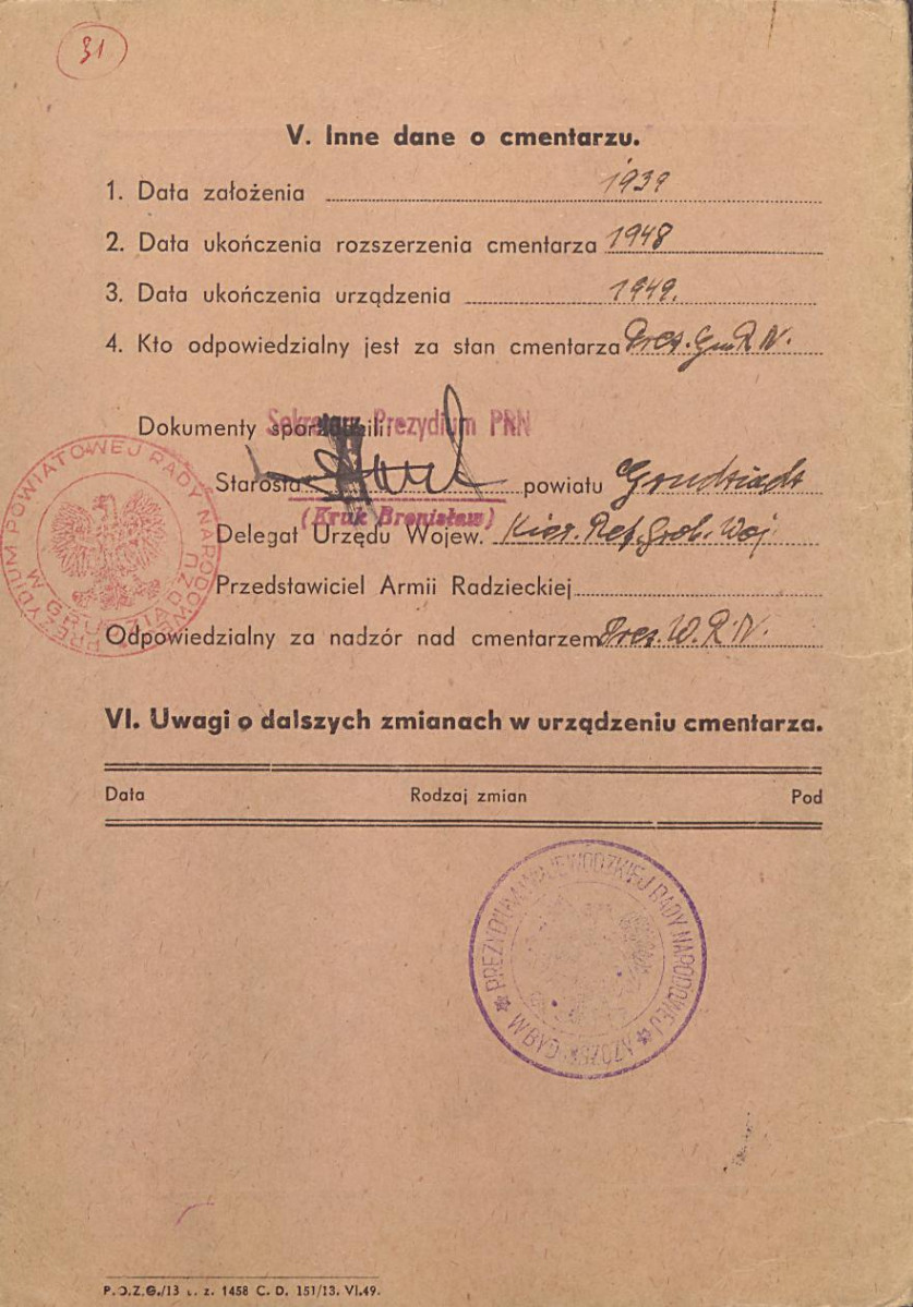 karta ewidencyjna, skan nr 6