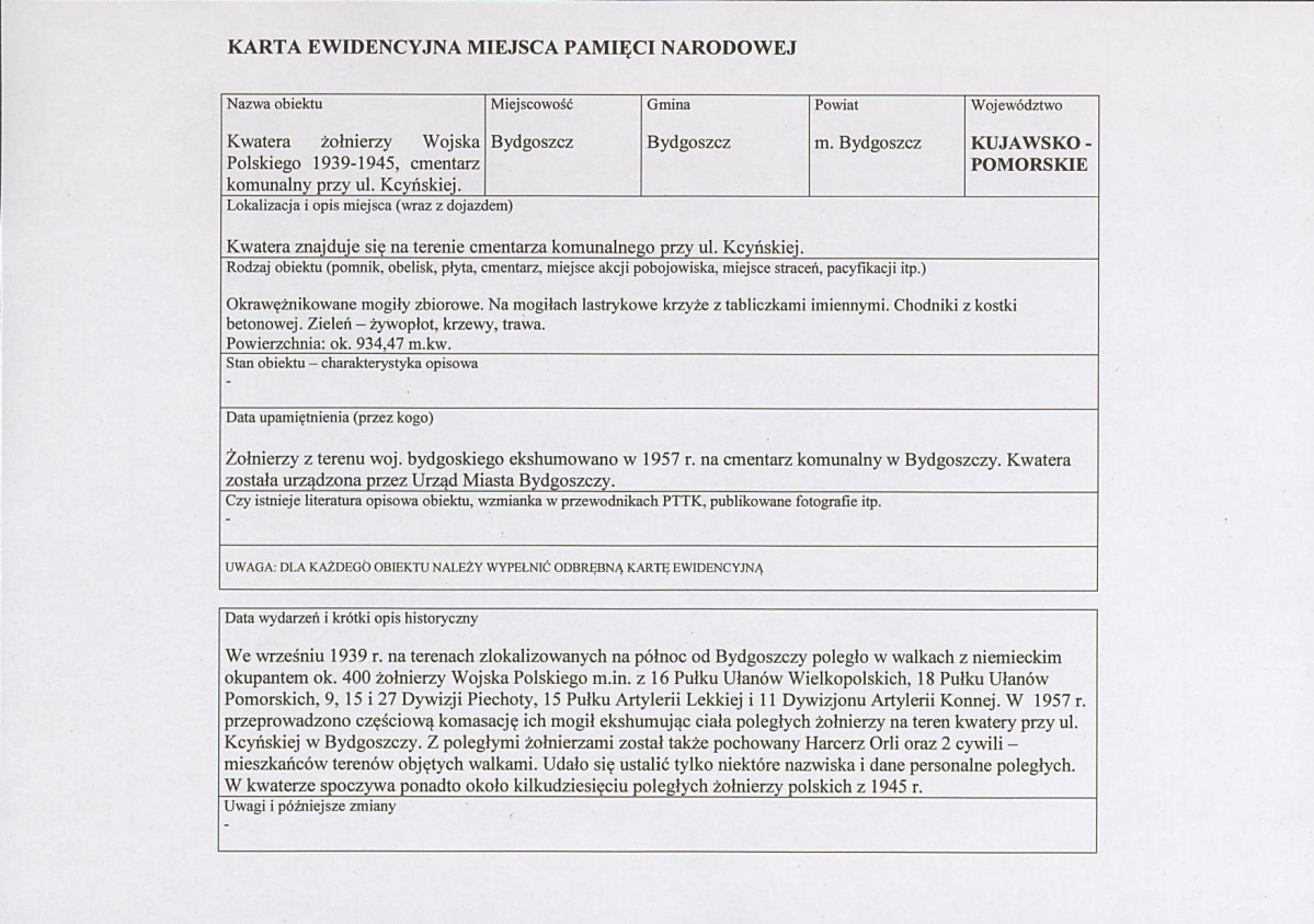 karta ewidencyjna, skan nr 1