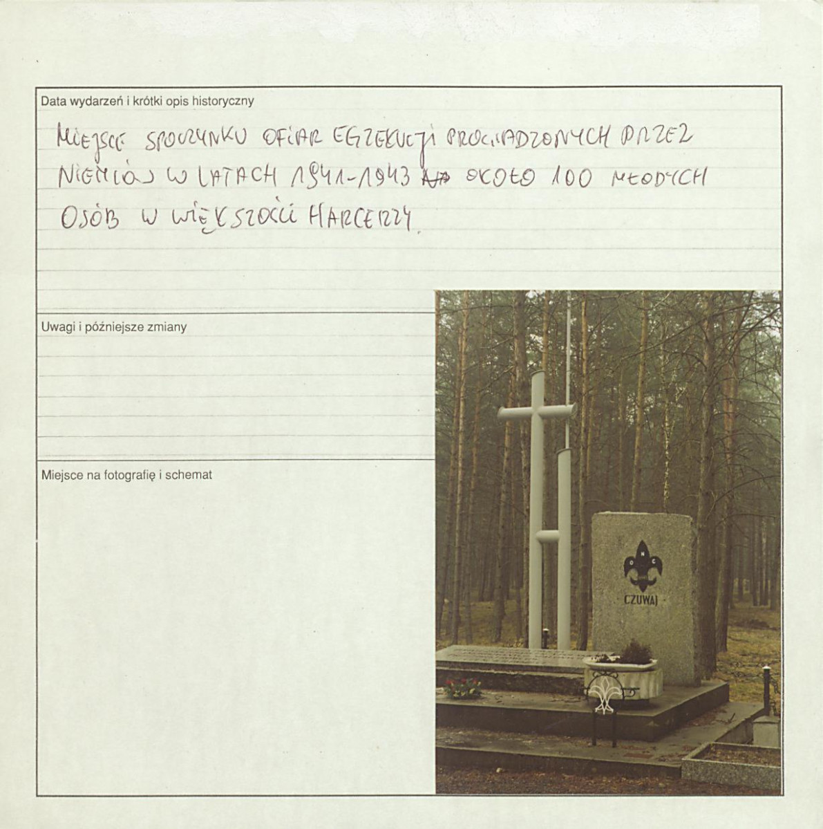 karta ewidencyjna, skan nr 2