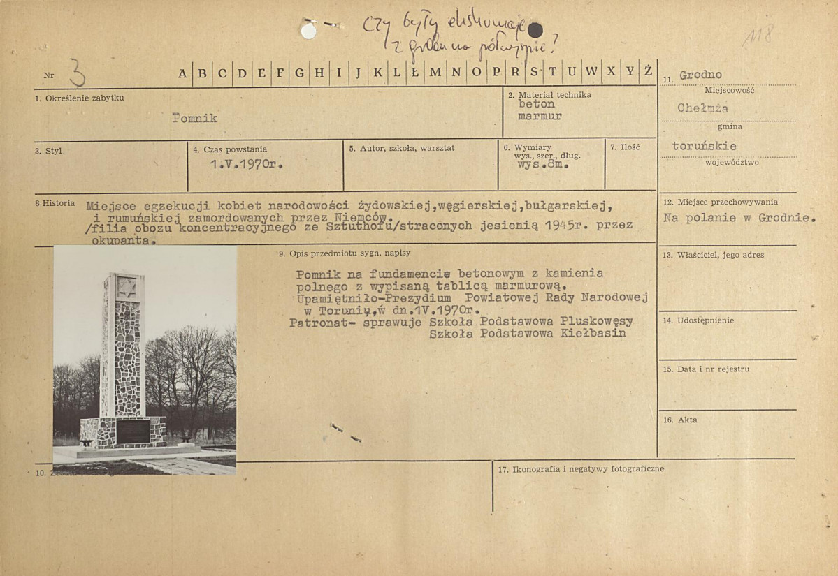 karta ewidencyjna, skan nr 1