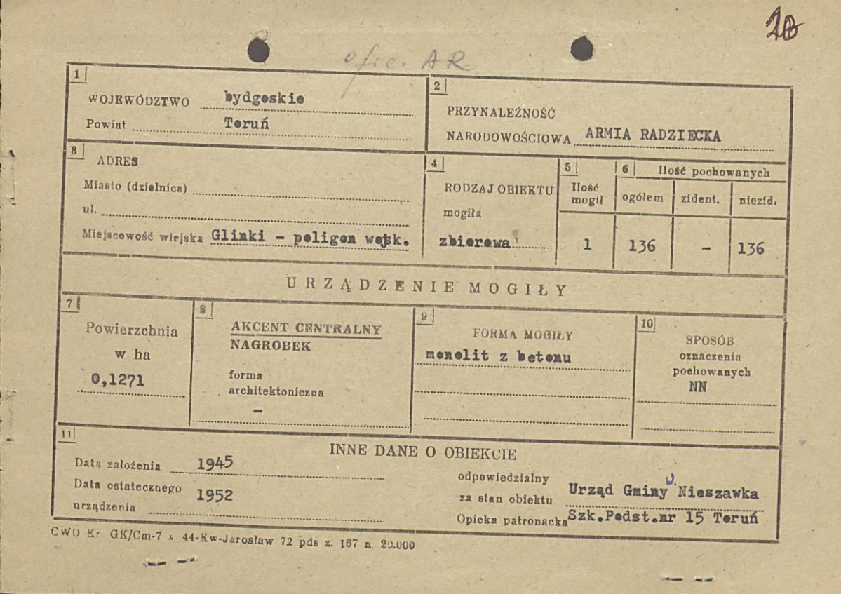 karta ewidencyjna, skan nr 1