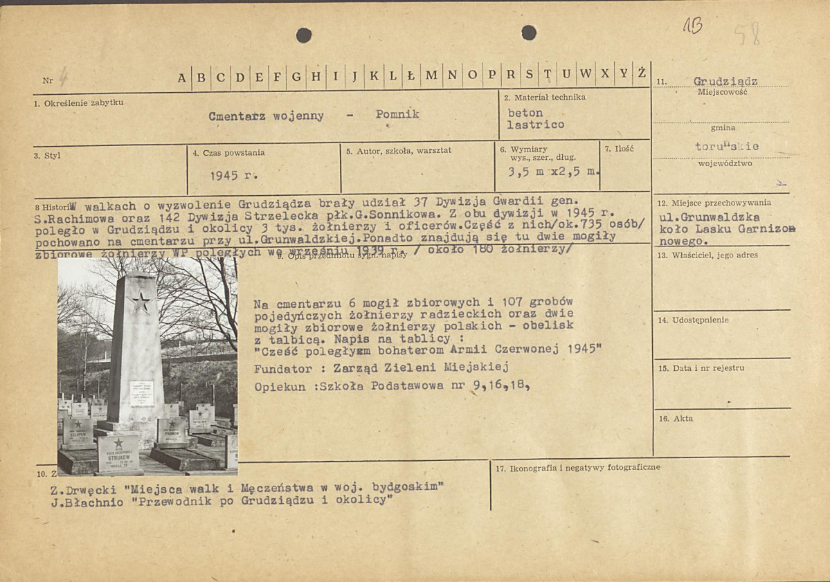 karta ewidencyjna, skan nr 1