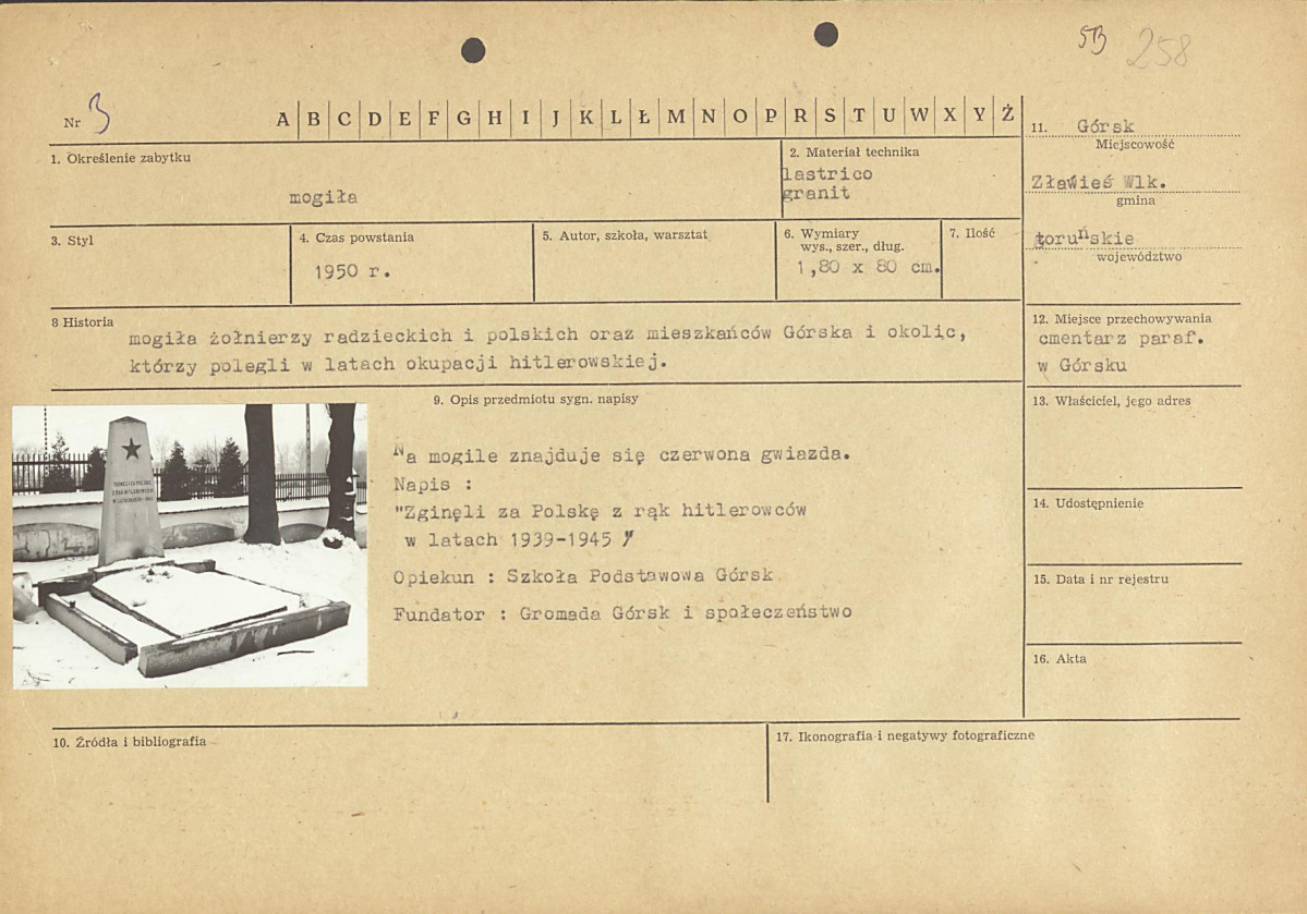 karta ewidencyjna, skan nr 1