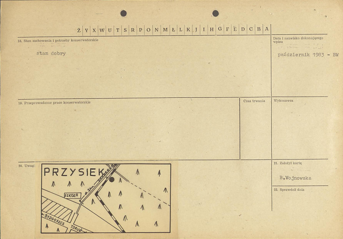 karta ewidencyjna, skan nr 2