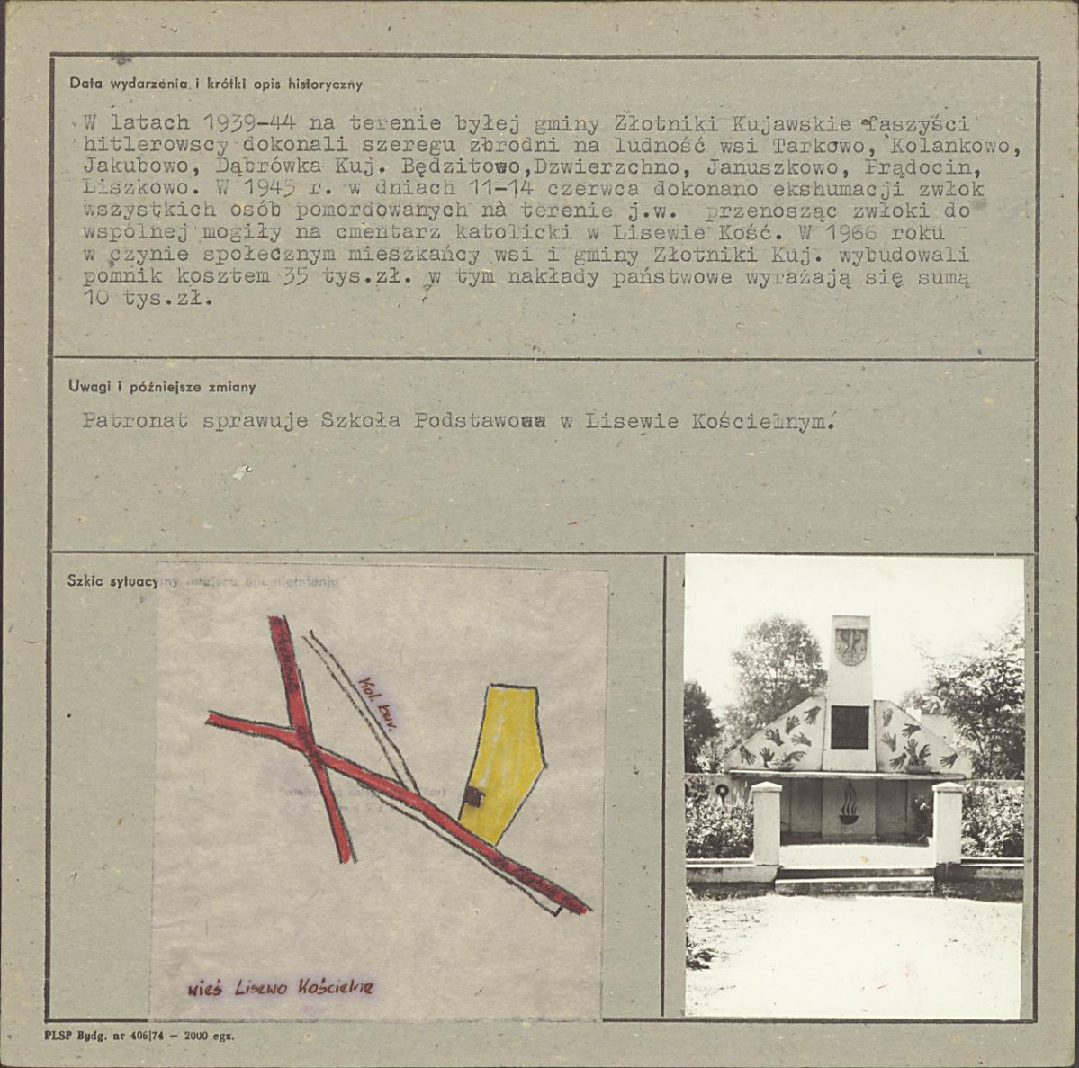 karta ewidencyjna, skan nr 2