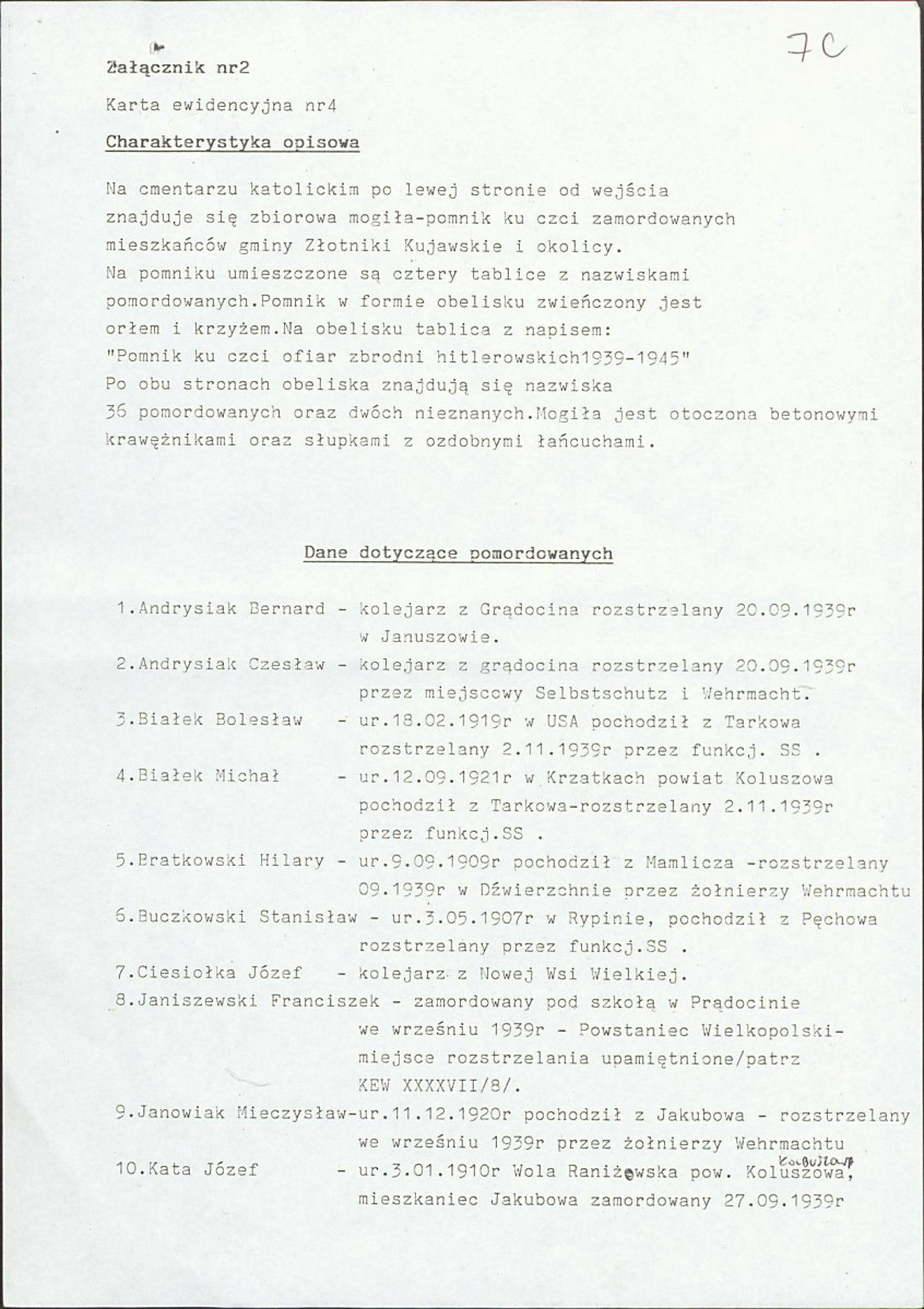 karta ewidencyjna, skan nr 5