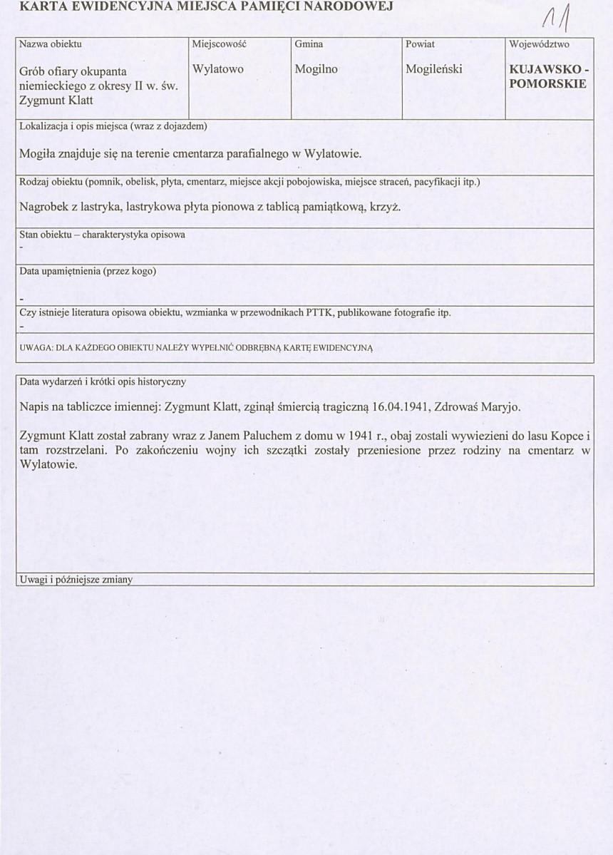 karta ewidencyjna, skan nr 1