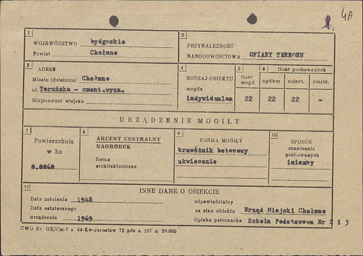 karta ewidencyjna, skan nr 1