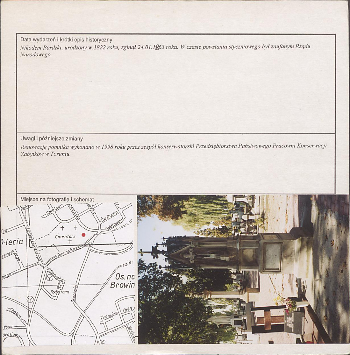 karta ewidencyjna, skan nr 2