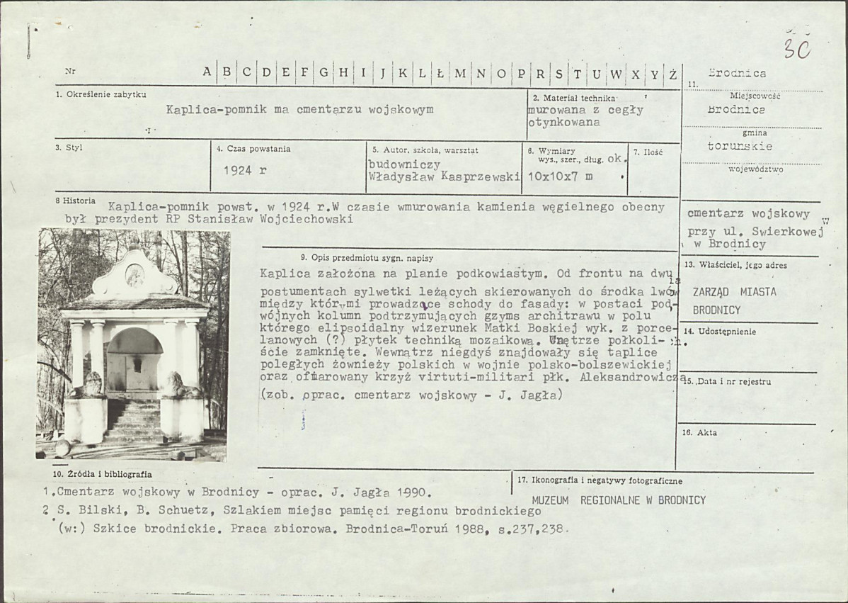karta ewidencyjna, skan nr 6