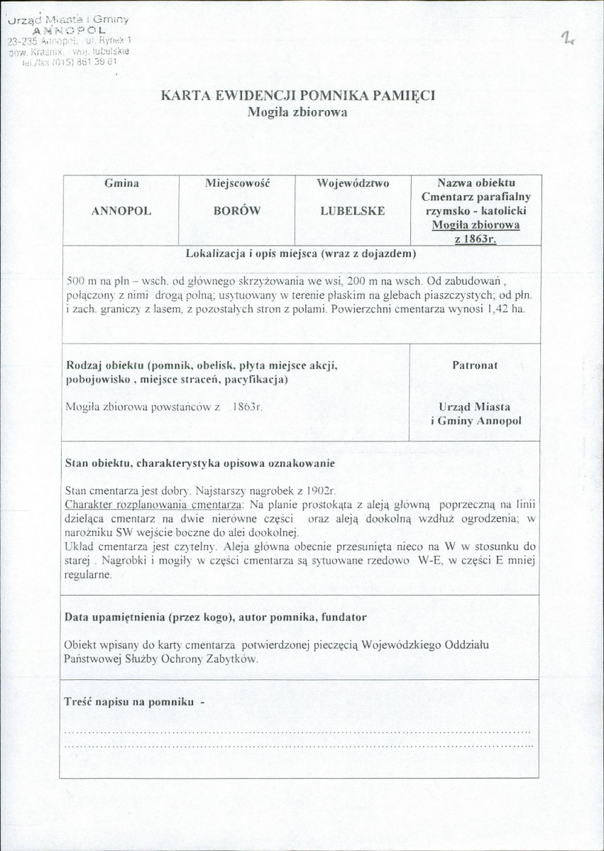 karta ewidencyjna, skan nr 1