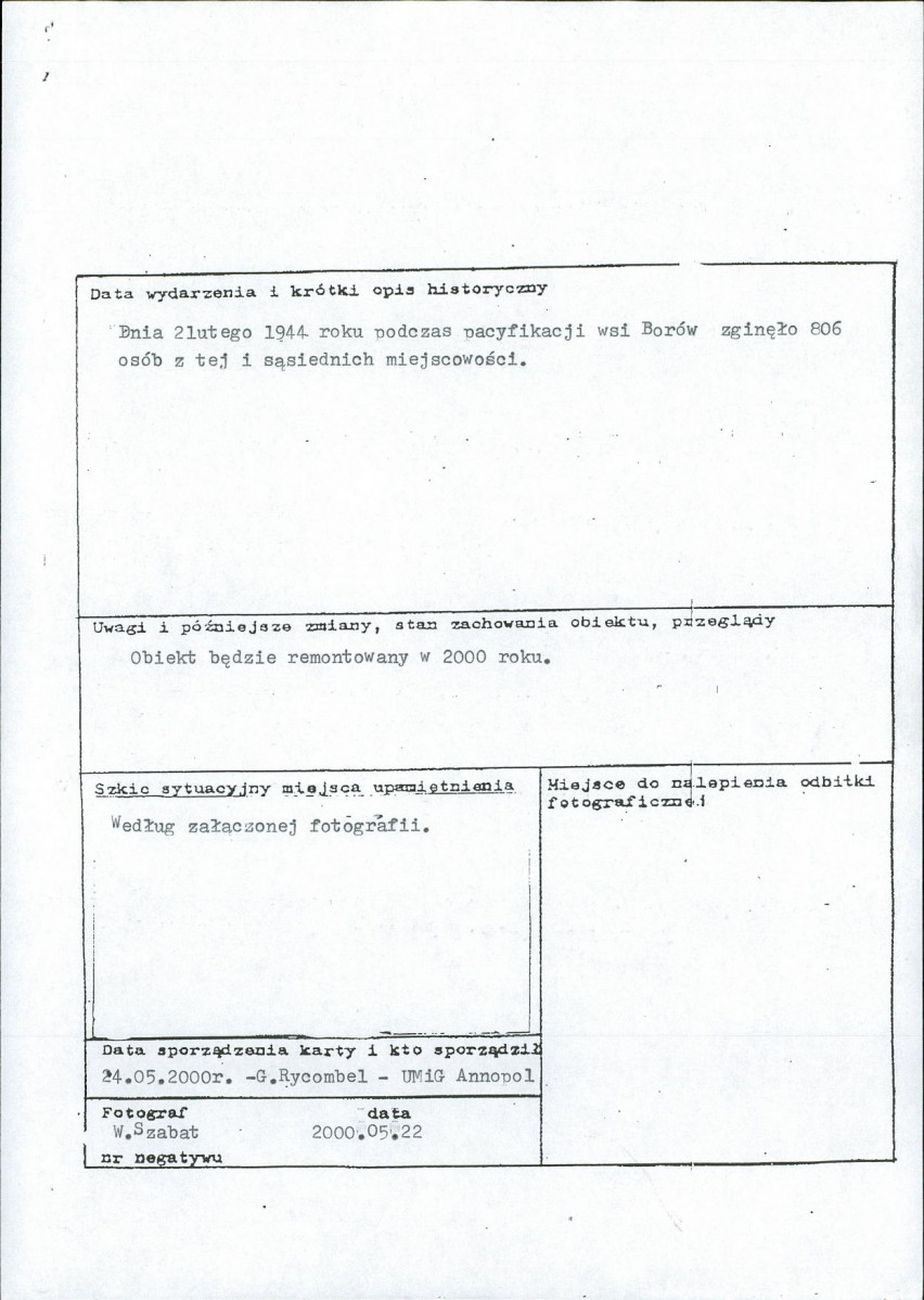 karta ewidencyjna, skan nr 2