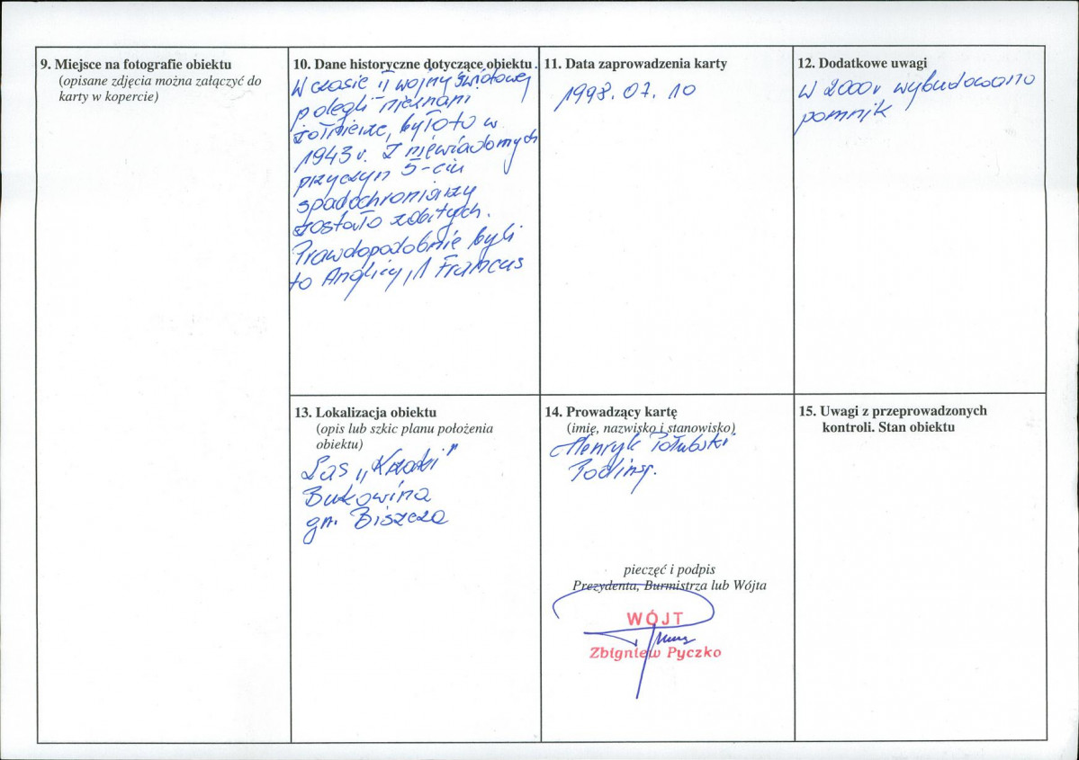 karta ewidencyjna, skan nr 2