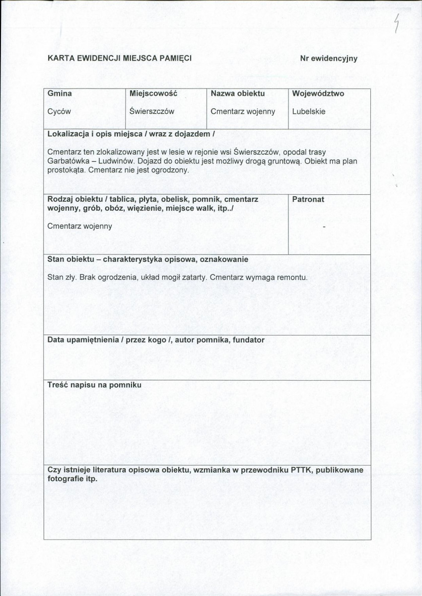 karta ewidencyjna, skan nr 1