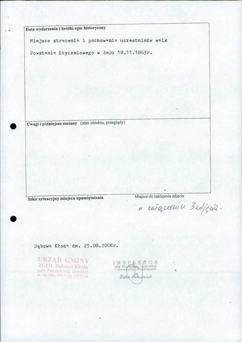 karta ewidencyjna, skan nr 2
