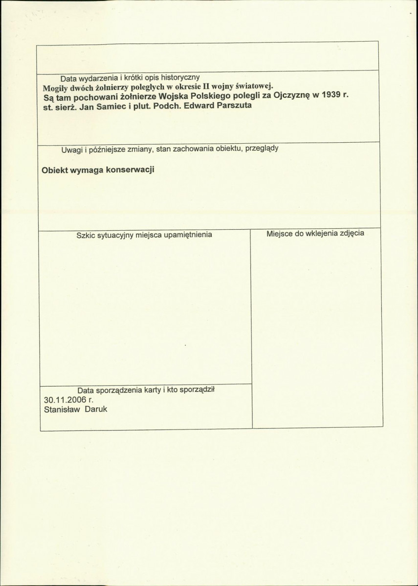karta ewidencyjna, skan nr 2