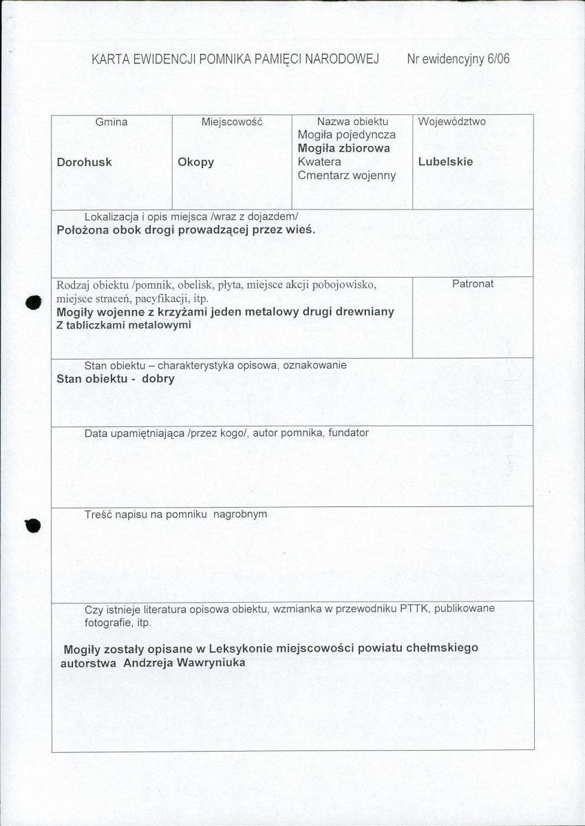 karta ewidencyjna, skan nr 5