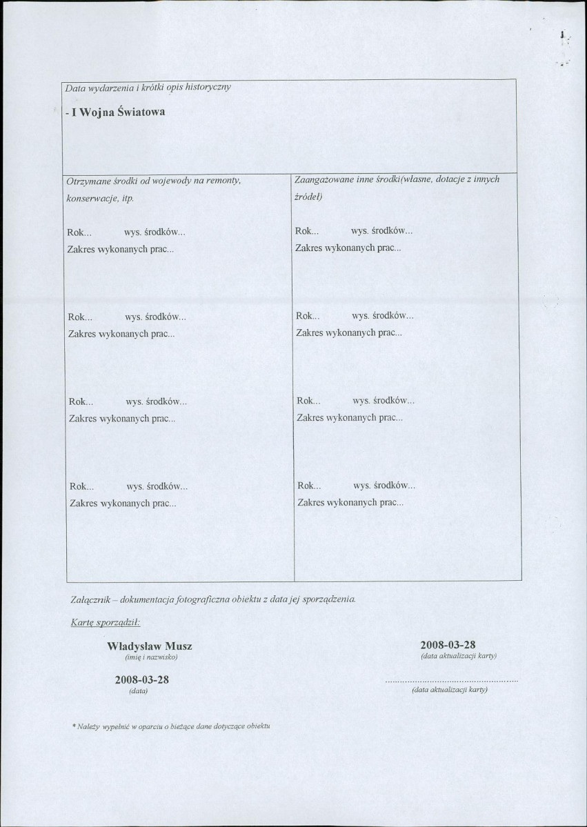 karta ewidencyjna, skan nr 2