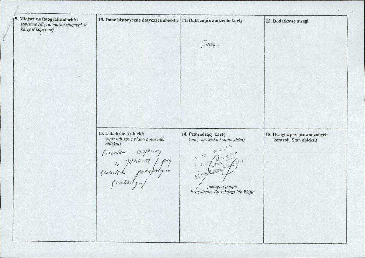 karta ewidencyjna, skan nr 2