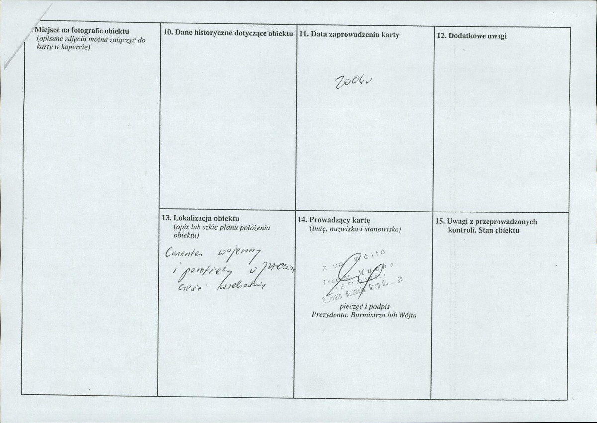 karta ewidencyjna, skan nr 2