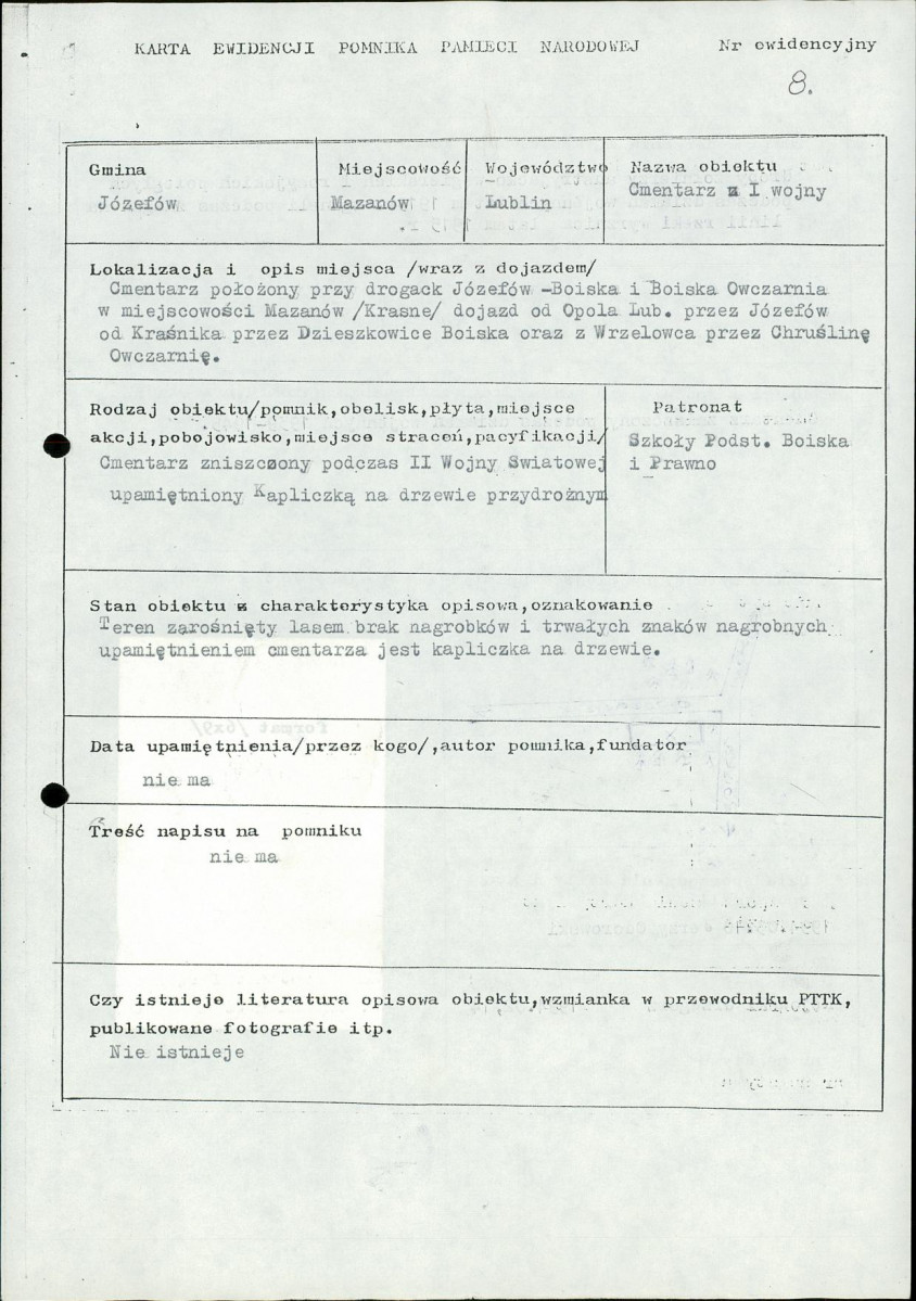 karta ewidencyjna, skan nr 1