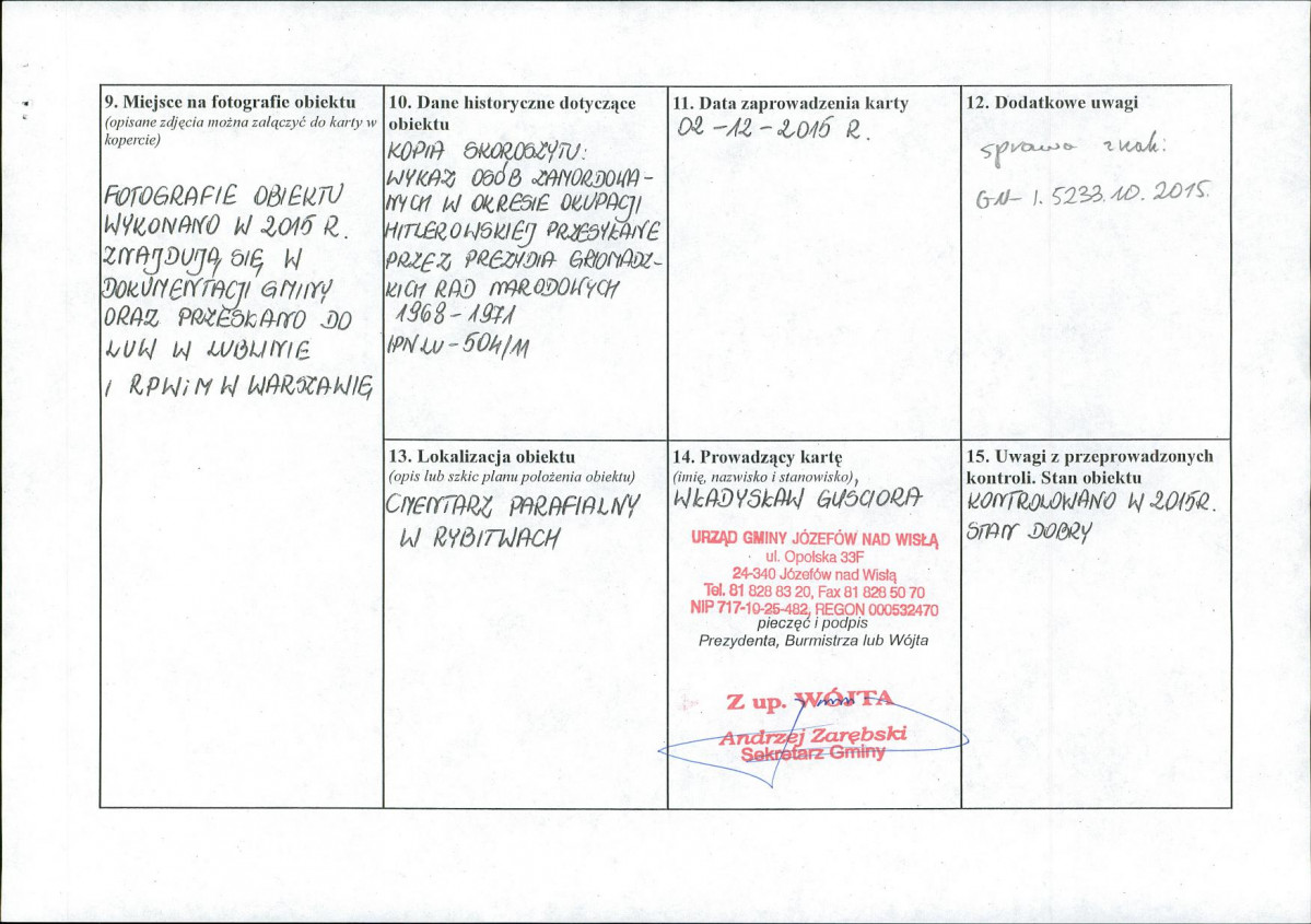 karta ewidencyjna, skan nr 2
