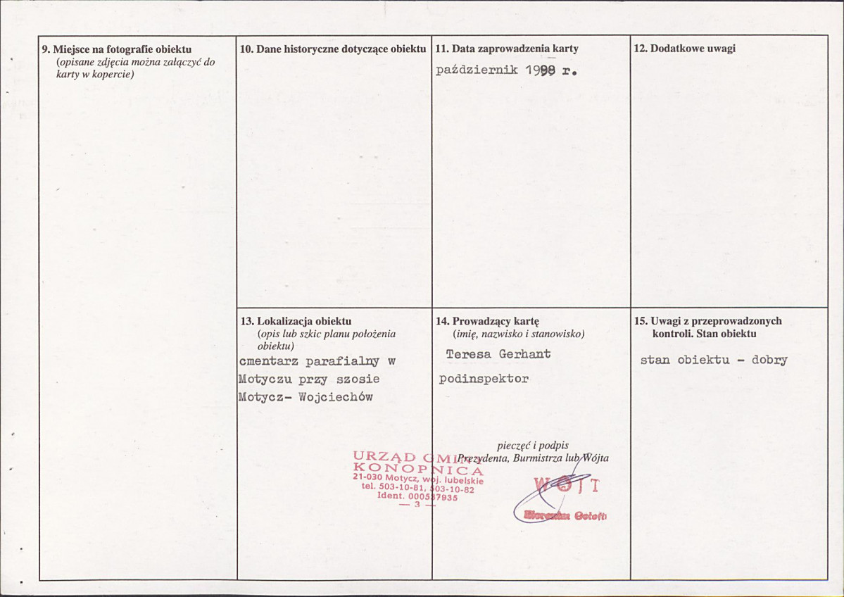 karta ewidencyjna, skan nr 2