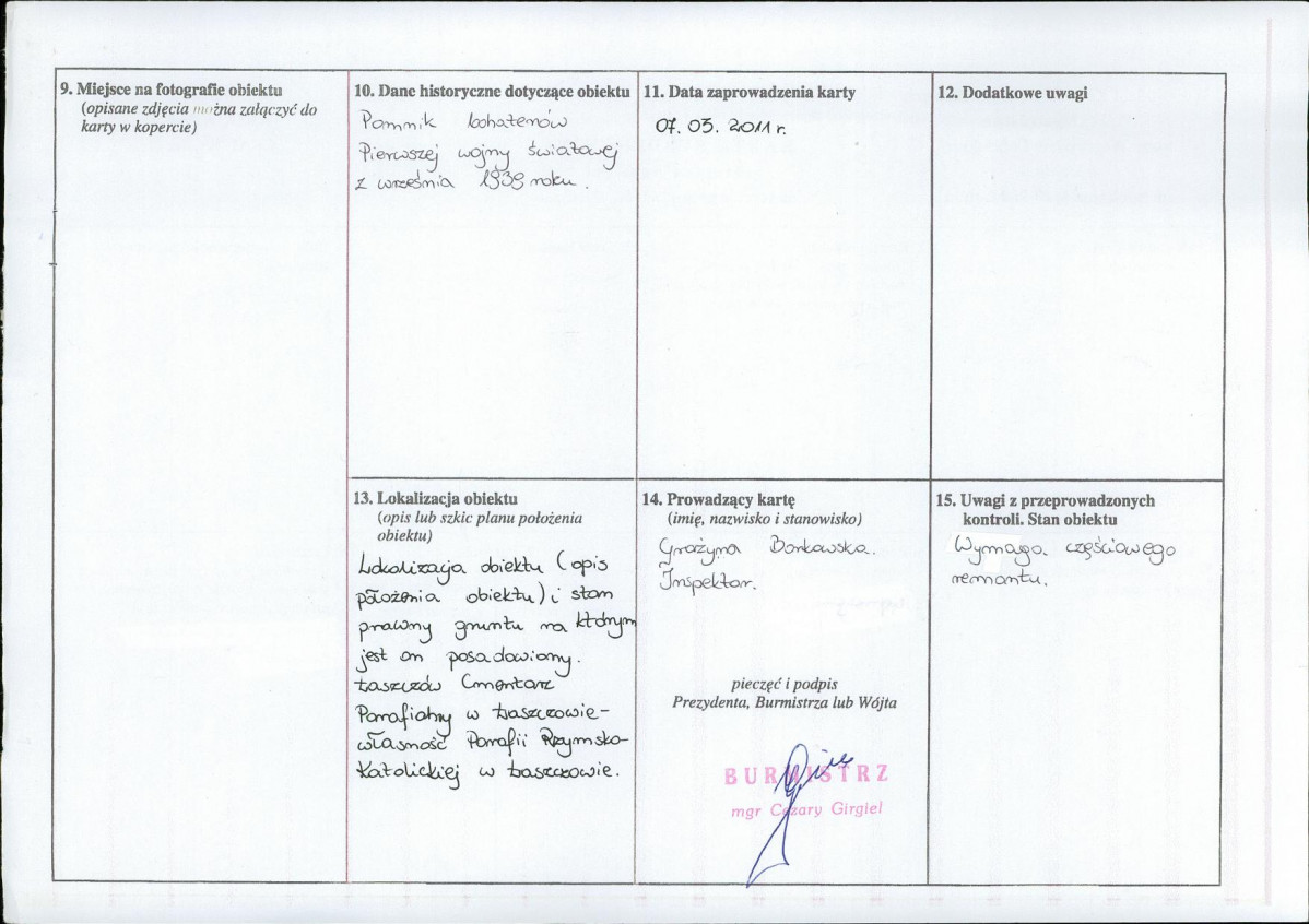 karta ewidencyjna, skan nr 2
