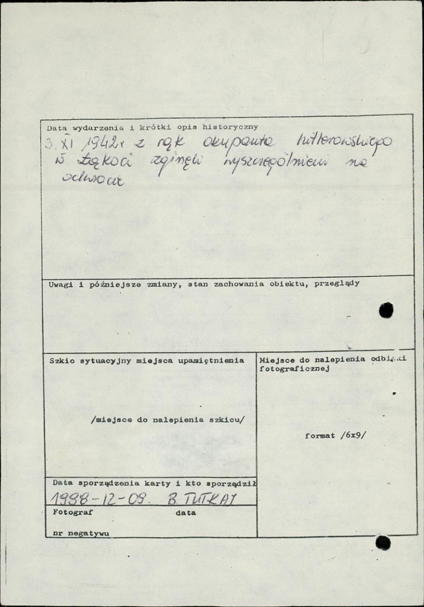 karta ewidencyjna, skan nr 2